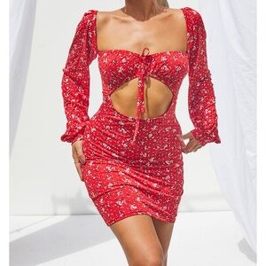 PrettyLittleThing Floral Mini Dress